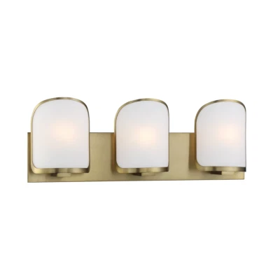 Luz de tocador de baño Minka Lavery 2453-695 Bishop Crossing 3 luces 25" de ancho, así Foto 1 de 2