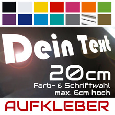 20cm Aufkleber eigener Text DIY Auto Sticker Werbung Klebetext Wunschtext Tuning