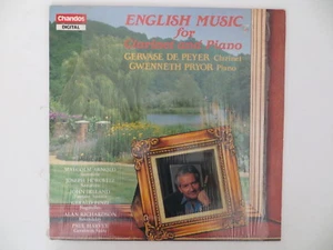 English Music For Clarinet & Piano ~ De Peyer / Pryor LP Chandos NM - Picture 1 of 3