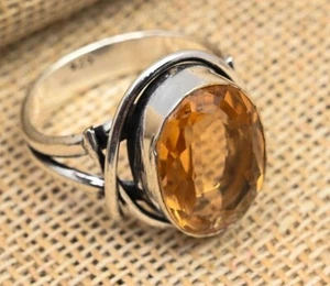 Morganite Gemstone Handmade 925 Solid Sterling Silver Jewelry Ring For Her - Picture 1 of 4