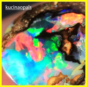 1.9 TCW ATEMBERAUBENDE FARBEN! Natürlicher AUSTRALISCHER YOWAH Boulder Opal Stein + VIDEO - Bild 1 von 7
