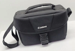 Canon EOS Shoulder Bag 100ES DLSR Storage Travel Bag Black W/ Adjustable Strap - Picture 1 of 8