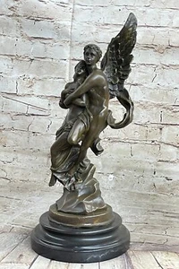 Firmado DEBUT Preciosa Escultura de una Pareja Romántica Escultura de Bronce Estatua Arte - Imagen 1 de 10