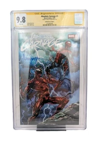 Absolute Carnage #1 CGC 9.8 SS Mico Suayan Slabbed Heroes Variant Signed 2019 - Picture 1 of 4