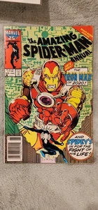 AMAZING SPIDER-MAN ANNUAL 20 NEWSSTAND VARIANT IRON MAN 2020 DEATH BLIZZARD - Picture 1 of 2
