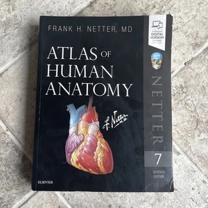 Atlas of Human Anatomy (Netter Basic Science) 7th Seventh Ed. ~ INCLUDES CODE - Foto 1 di 16