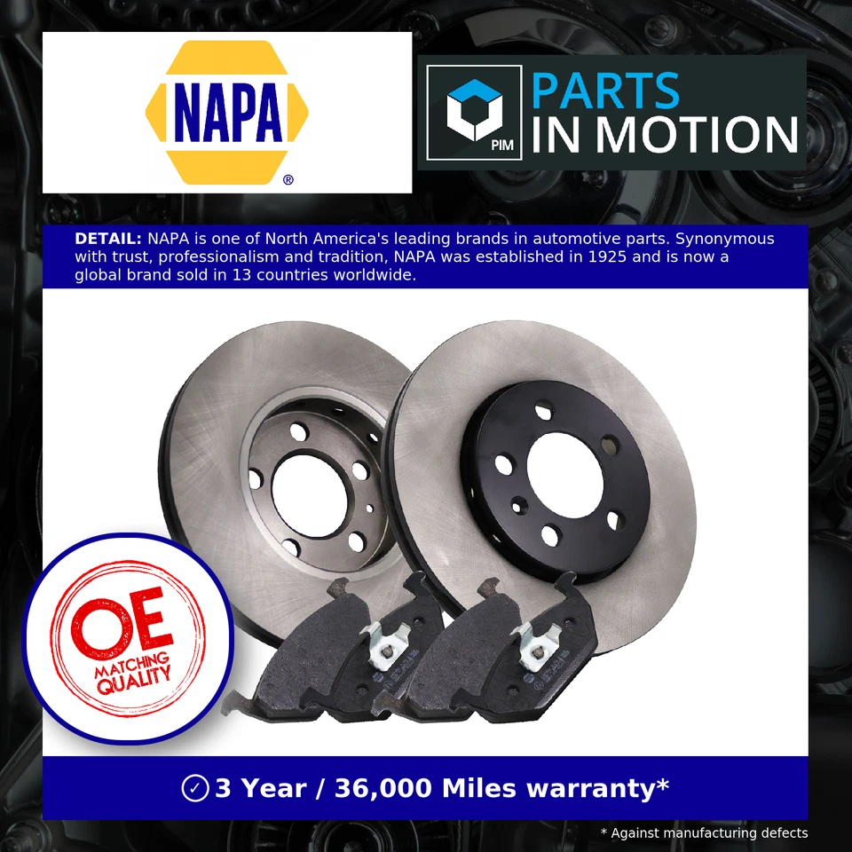2x Vented Brake Discs and Pads fits VW POLO Mk5 1.2 Front 09 to 22 256mm Set New - Image 1 of 4