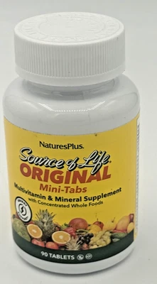Natures Plus Fuente de Vida - 90 Comprimidos - Mini Pestañas, Multivitamínico y Mineral Sup Foto 1 de 3