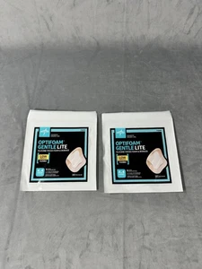Medline Optifoam Gentle Lite Silicone Faced Foam & Border Wound Dressing 4x4 - Picture 1 of 4