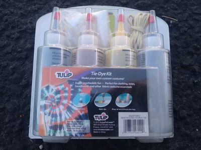 Tulip 4 Color Tie Dye Kit Turquoise Yellow Red Blue Makes 10 Items - Image 1 of 4