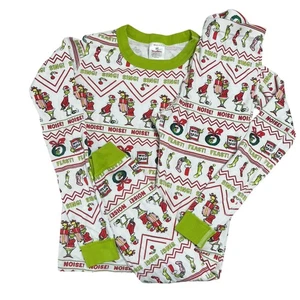 Hanna Andersson Jugend Pyjama Set Gr. 12 Bio Baumwolle Weihnachten Grinch - Bild 1 von 4