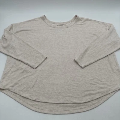 Sudadera Lucky Brand Mujer L Beige Sólida .. #33625 Foto 1 de 4