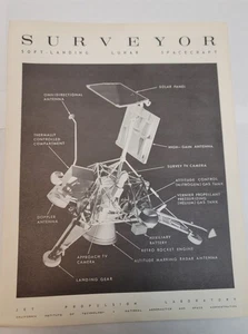 Surveyor Soft Landing Lunar Spacecraft By Jet Propulsion Labs - Picture 1 of 2