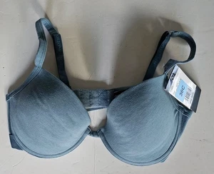 Emporium Armani Blue Opaque Sporty Push Up Bra 36C NWT - Picture 1 of 7
