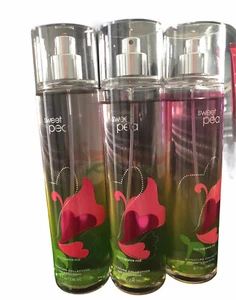 New 3-Bath Body Works SWEET PEA Fine Fragrance Mist Body Splash 8 oz/236mL-ea. - Picture 1 of 1