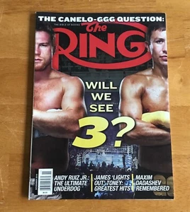The Ring Boxmagazin Nov 2019 Canelo Alvarez GGG Cover ohne Etikett Kiosk - Bild 1 von 2