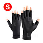 Copper Compression Arthritis Gloves Brace Fingerless Glove Joint Pain Women Men