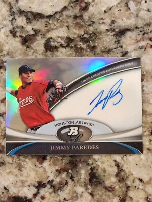 2011 Bowman Platinum Jimmy Parades RC Auto BPA-JP Houston Astros - Image 1 of 2