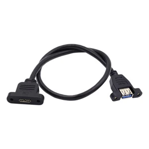 Extension Cable 5Gbps Screw Mount Type Micro 3.0 Type-B Female - Picture 1 of 11