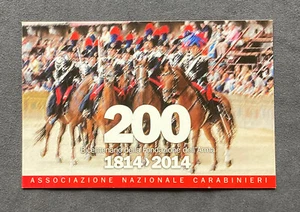 Cartolina Associazione Nazionale Carabinieri 200° Bicentenario Arma 1814-2014 - Foto 1 di 2