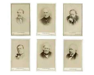 CDV Photographs Charles REUTLINGER Journalist, Politics, Writer Vintage x6 - Picture 1 of 8