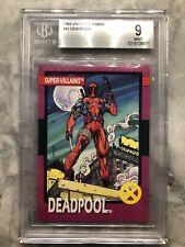 1992 Impel Uncanny X-Men Marvel Card DEADPOOL BGS 9 Mint LOW POP RARE MCU