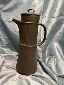Dansk Flamestone chocolate coffee tea pot & lid Jens Quistgaard design Denmark - Picture 1 of 12