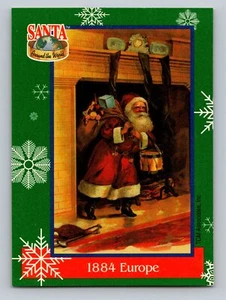 1884 Europe 1995 TCM Santa Around the World: Santa & Snowflakes #52 Card - Picture 1 of 2