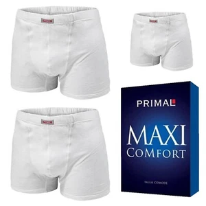 3 Boxer uomo Rossoporpora o Primal EXTRA LARGE in cotone con elastico interno - Foto 1 di 4