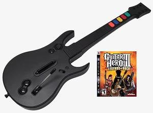 NEW PS3 Guitar Hero III 3 & Rock Band Wireless Controller + Game Bundle Set Kit - Picture 1 of 7