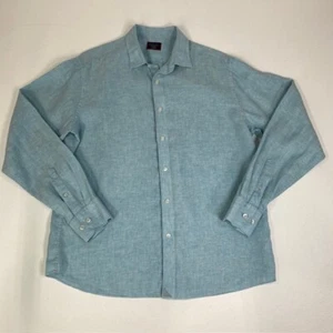 UNTUCKit Linen Button Down Wrinkle Resistant Long Sleeve Shirt Large - Picture 1 of 7