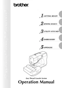 Brother SE270D Embroidery Machine Owners Instruction Manual Reprint - Picture 1 of 1