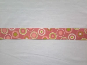 5 YARDS - 1.5" - 1 1/2" Circle Mania Rose Multi Grosgrain Ribbon -100% Polyester - Picture 1 of 1
