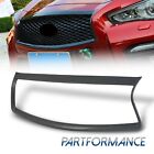 For 2014-2017 Infiniti Q50 S Carbon Fiber Front Grill Outline Trim Cover Overlay