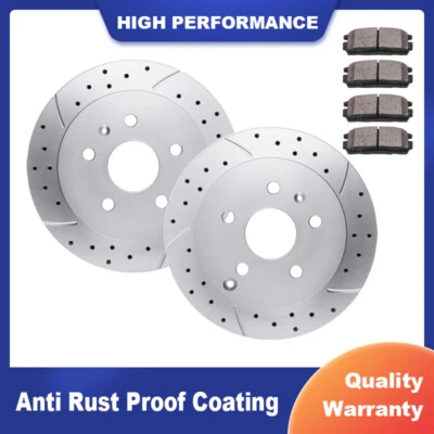 Rear Brakes Rotors Ceramic Brake Pads for Chevy Equinox GMC Terrain Disc Brakes - Изображение 1 из 4