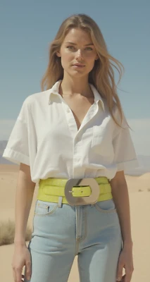 Donna Grande Metallo Argento Quadrato Fibbia Cintura Elastico Banda Verde Acceso - Immagine 1 di 4