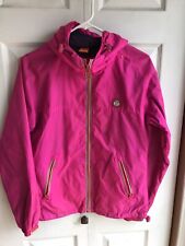 Women’s Superdry Sport Pink Wind Weather Repellent Jacket Full Zip Japan Size Sm