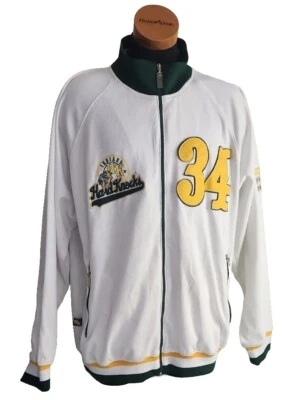 School of Hard Knocks White Zip Up Jacket Mens Size 2XL Vintage 90s Streetwear - Image 1 of 4