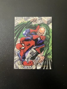 1994 Flair Marvel Universe Trading Card #8 Vulture vs. Spider-Man - Picture 1 of 2
