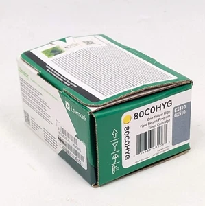 Lexmark CX410/CX510 Yellow Return Program Toner Cartridge Set - 80C0HYG - Picture 1 of 5