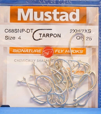 Mustad TARPON Gr. #4 #2 #1 #4/0 Signature Fly 25 Stück C68SNP-DT Tarpon MUSTAD - Bild 1 von 4