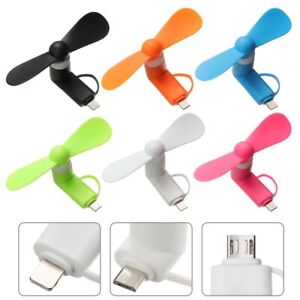 For IPhone 2in1 Travel Mobile Phone Cooler Portable Mini Phone Fan