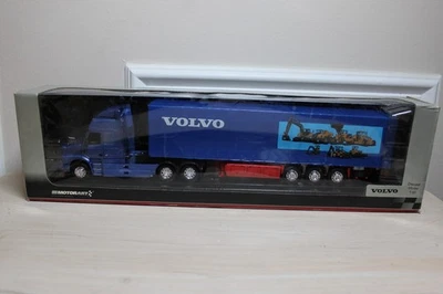 Motorart Premium Line 蓝色沃尔沃卡车带拖车和壁画 13080 — 第 1/4 张图片