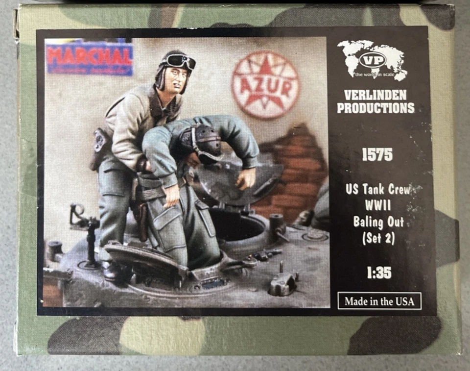 Verlinden 1575 US Tank Crew Segunda Guerra Mundial Juego de Rescate 2 Escala 1:35 Modelo Kit 1/35 Foto 1 de 1