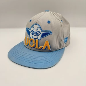 UCLA Yoda Star Wars Snapback Hat Two Tone Gray Blue Adjustable Embroidered Cap - Picture 1 of 21