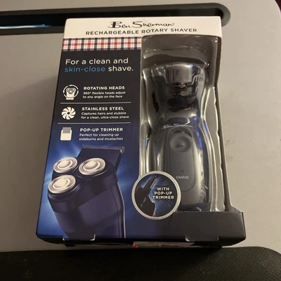 Nueva afeitadora giratoria recargable Ben Sherman para hombre con recortadora emergente Foto 1 de 2