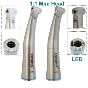 Dental 1:1 Contra Angle Handpiece Fiber Optic ISO E Type NSK Mini Head - Picture 1 of 48