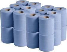 120m Centrefeed Blue Rolls 2ply Embossed Kitchen Hand Wipes Paper Towel Tissue