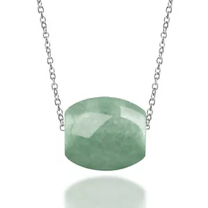 Colgante de jade natural grado A frijol verde cuentas de tránsito colgante de jade para mujer - Imagen 1 de 4