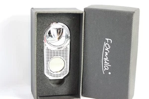 Zigarrenschneider FORMULA MAGIC PAT. aus Edelstahl, mit Etui Neu - Picture 1 of 5